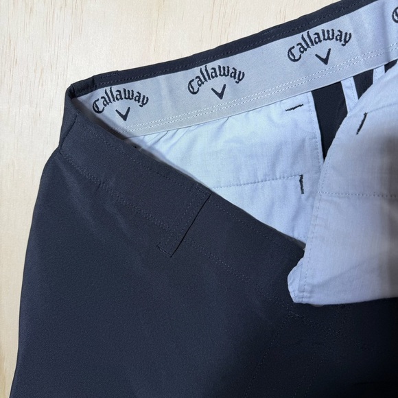 Callaway Men’s Golf Shorts Size 34 Navy Blue Stretch Performance Fabric - Picture 8 of 9